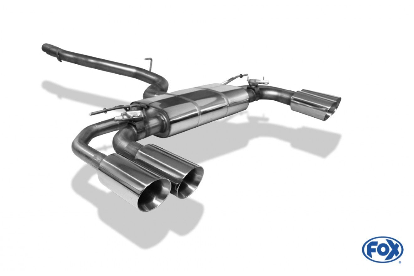 Fox Duplex Auspuff Sportauspuff Endschalldämpfer Halbanlage für Audi S3 GY Limo