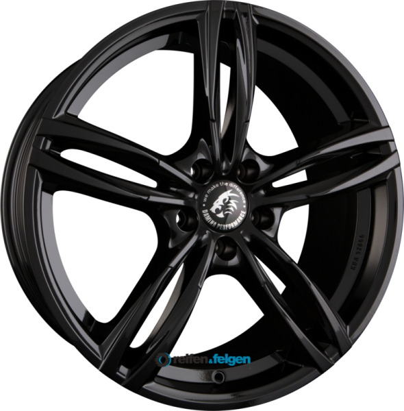Damina Performance DM03 8.5x19 ET35 5x120 NB72.6 Black werk91-4 8,5x19 ET35 5x120 Alufelge Schwarz