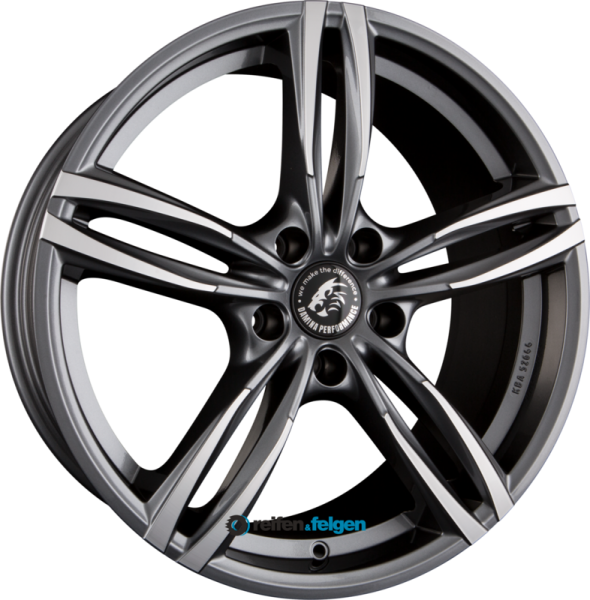 Damina Performance DM03 8x18 ET30 5x112 NB66.6 Anthracite Polished