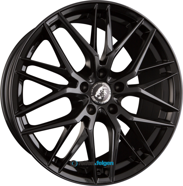 Damina Performance DM08 8.5x20 ET30 5x112 NB66.6 Black Painted