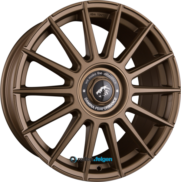 Damina Performance DM09 8.5x19 ET35 5x112 5x120 NB72.6 Matt Bronze Painted