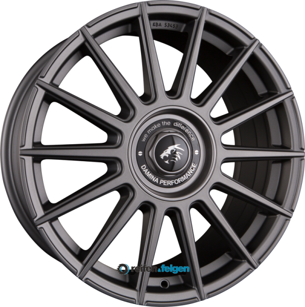 Damina Performance DM09 8.5x19 ET35 5x112 5x120 NB72.6 Matt Grey Painted