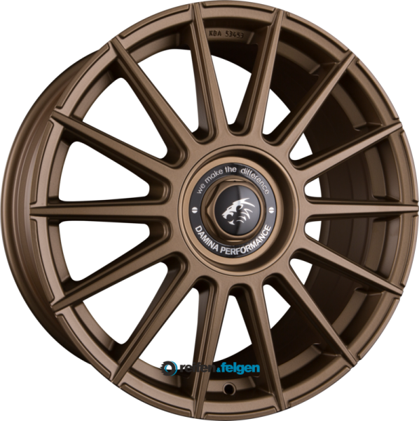 Damina Performance DM09 8x18 ET30 5x112 5x120 NB72.6 Matt Bronze Painted