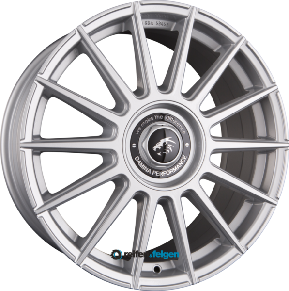 Damina Performance DM09 8x18 ET30 5x112 5x120 NB72.6 Silver Painted