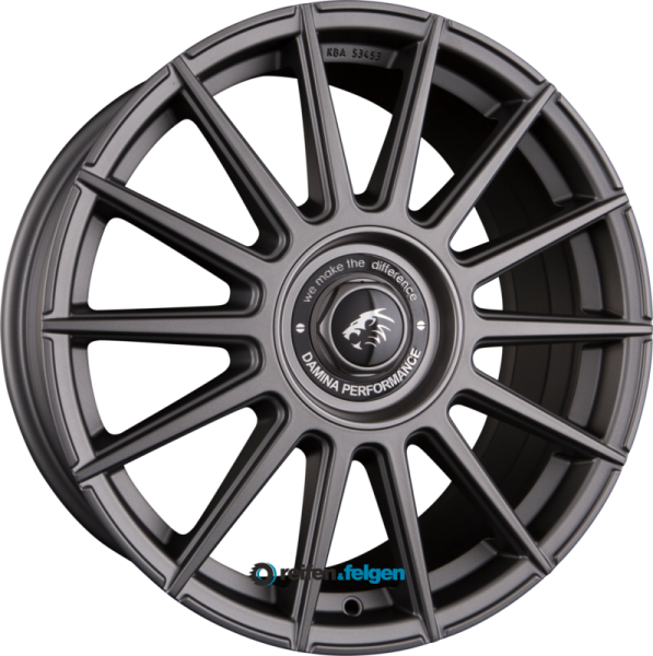 Damina Performance DM09 8x18 ET35 5x112 5x120 NB72.6 Matt Grey Painted