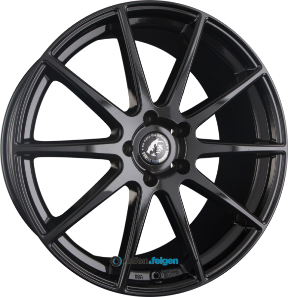 Damina Performance DM19 10x22 ET20 5x112 NB66.6 Black