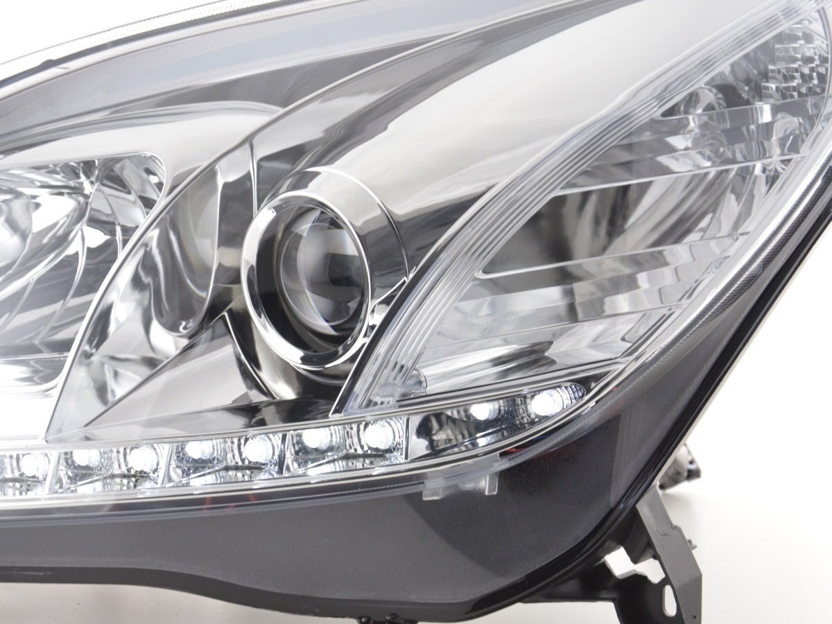 Scheinwerfer Set Daylight LED Tagfahrlicht Opel Astra H Bj. 04-09 chrom