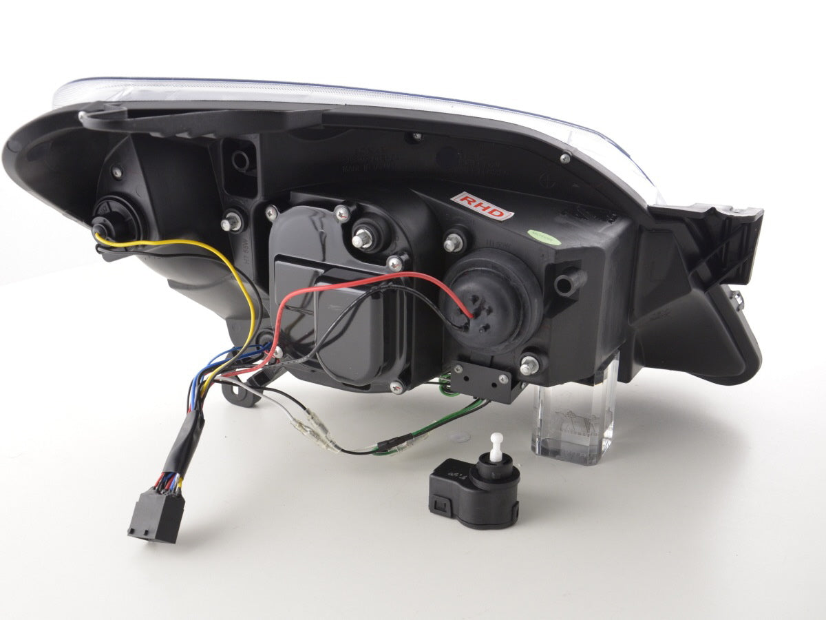 Scheinwerfer Set Daylight LED TFL-Optik Opel Astra H Bj. 04-10 chrom für Rechtslenker