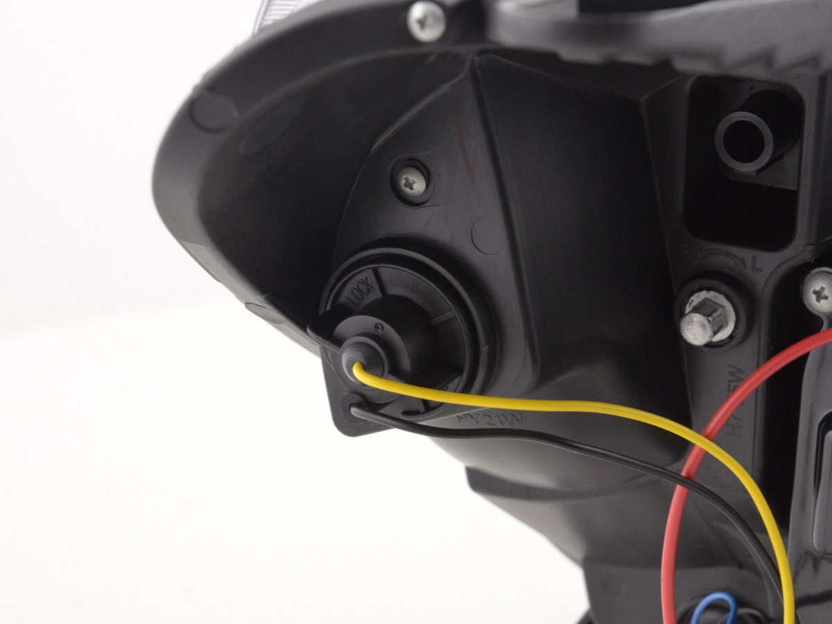 Scheinwerfer Set Daylight LED Tagfahrlicht Opel Astra H Bj. 04-09 schwarz