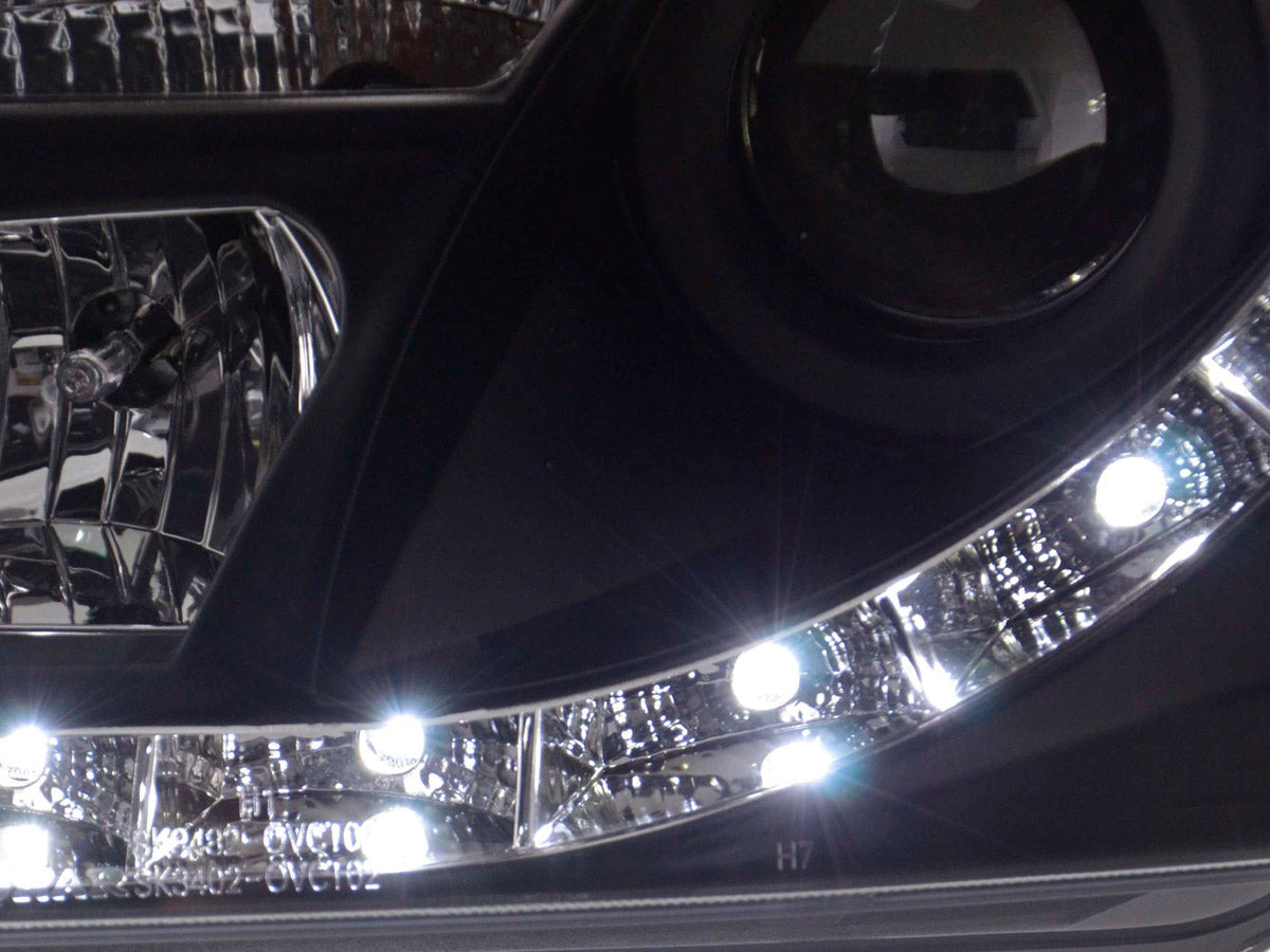 Scheinwerfer Set Daylight LED TFL-Optik Opel Vectra C Bj. 02-05 schwarz