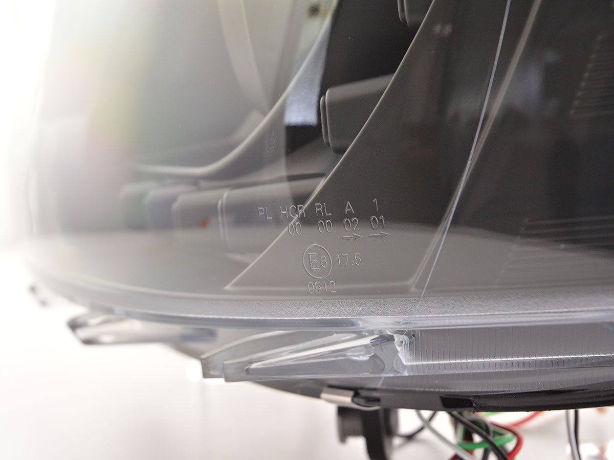 Scheinwerfer Set Daylight LED Tagfahrlicht VW Bus T5 ab 2009 schwarz