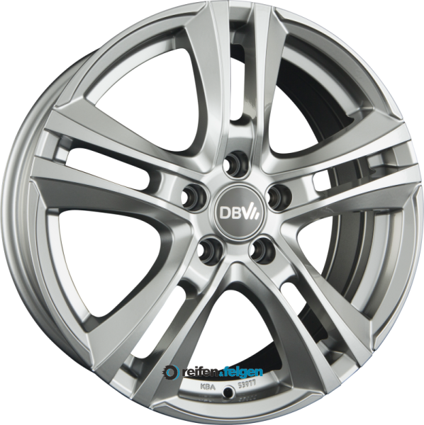 DBV ANDORRA II 6.5x16 ET45 5x114.3 NB71.6 Hyper Silber
