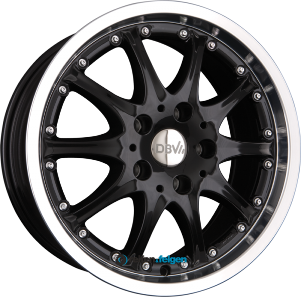 DBV AUSTRALIA 7x15 ET40 5x114.3 NB74.1 Schwarz Horn Poliert