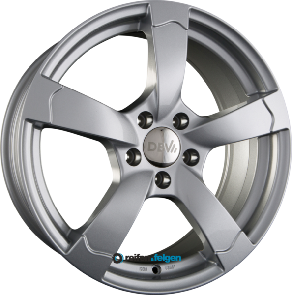 DBV TORINO II 6.5x15 ET38 5x100 NB57.1 Metallic Silber