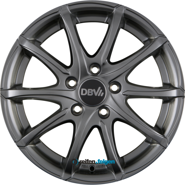 DBV TROPEZ 6.5x15 ET48 5x112 NB66.6 Shadow Silber