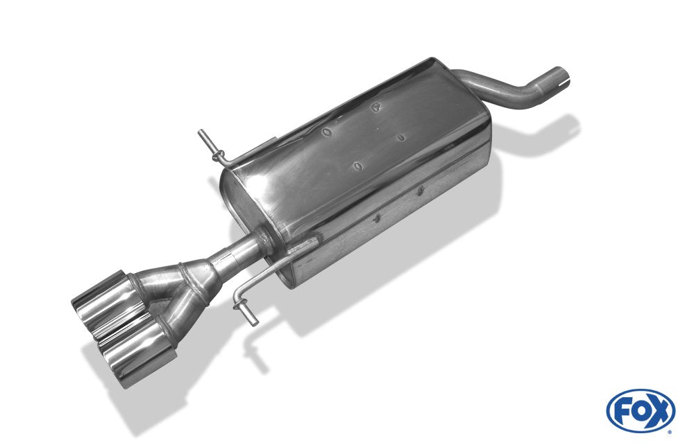 Fox Auspuff Sportauspuff Endschalldämpfer für Dacia Logan Limo Benzin 1.4l 1.6l