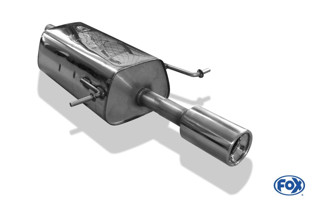 Fox Auspuff Sportauspuff Endschalldämpfer für Dacia Logan Limo Benzin 1.4l 1.6l