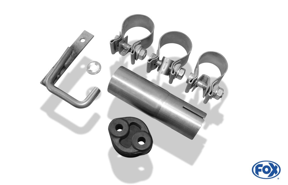 Fox Auspuff Sportauspuff Endschalldämpfer für Dacia Logan Limo Benzin 1.4l 1.6l