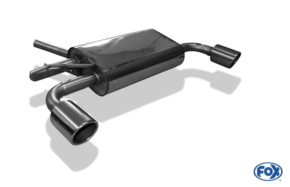 Fox Auspuff Sportauspuff Duplex Sportendschalldämpfer für Dacia Duster 4x4 1.5l