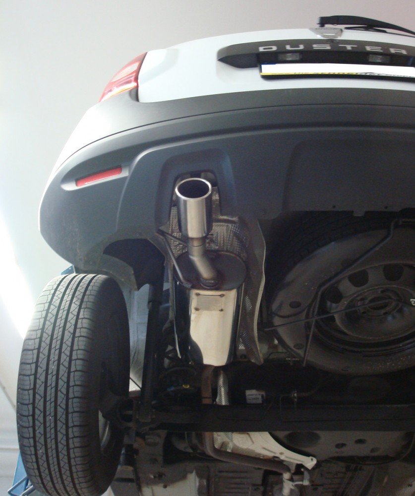 Fox Auspuff Sportauspuff Endschalldämpfer für Dacia Duster 4x2 1.6l 77kW 1.5l