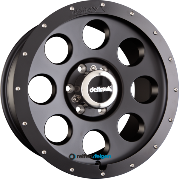 DELTA 4x4 KLASSIK B 8.5x18 ET30 6x114.3 NB66.1 Black - Schwarz Matt