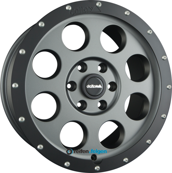 DELTA 4x4 KLASSIK B 8.5x18 ET45 6x130 NB84.1 Gun Metal Grey