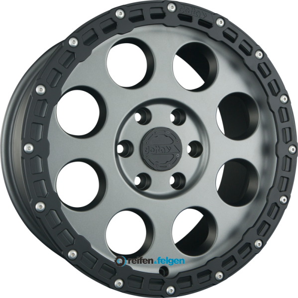 DELTA 4x4 KLASSIK B 8.5x18 ET45 6x130 NB84.1 RUGGED Gun Metal Grey Matt