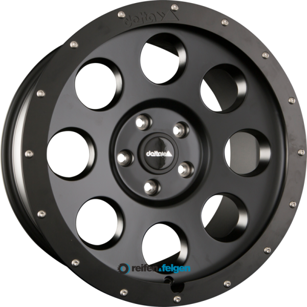 DELTA 4x4 KLASSIK B 9x18 ET20 5x120 NB65.1 Black - Schwarz Matt