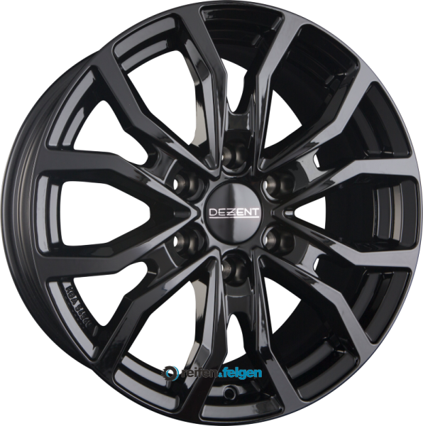 DEZENT KC 6.5x16 ET55 6x139.7 NB93.1 BLACK - Schwarz