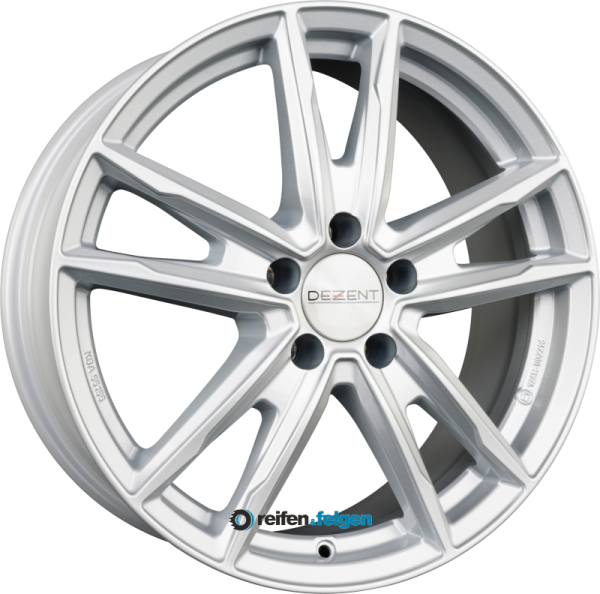 DEZENT KF 7.5x17 ET51 5x112 NB57.1 SILVER - Silber werk91-4 7,5x17 ET51 5x112 Alufelge Silber