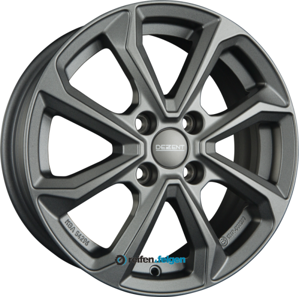 DEZENT KT 6x15 ET46 4x100 NB54.1 Graphite Matt