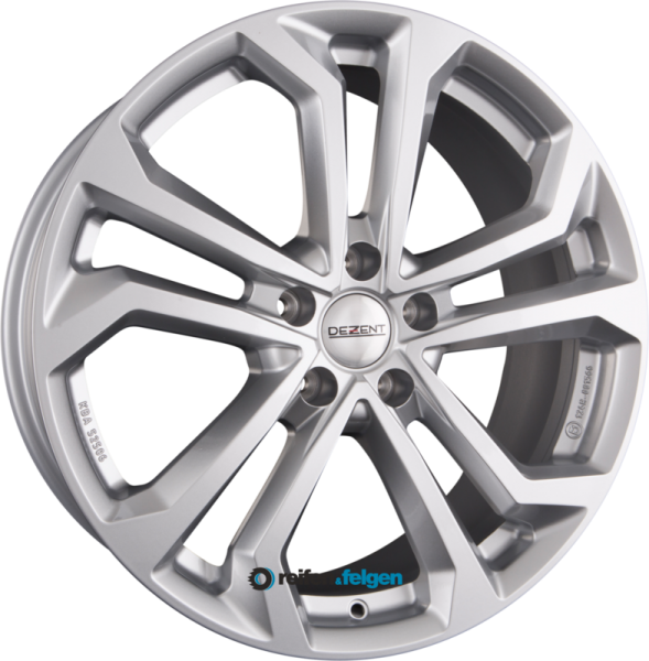 DEZENT TA 7x17 ET48.5 5x114.3 NB67.1 Silber