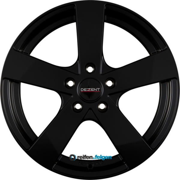 DEZENT TD 6x15 ET40 5x114.3 NB71.6 DARK - Black Matt werk91-4 Schwarz