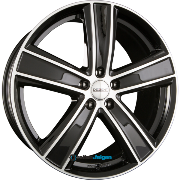 DEZENT TH 8x18 ET45 5x114.3 NB71.6 DARK - Black Polished