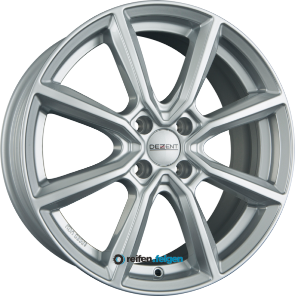 DEZENT TN 7x17 ET38 4x100 NB60.1 Silber