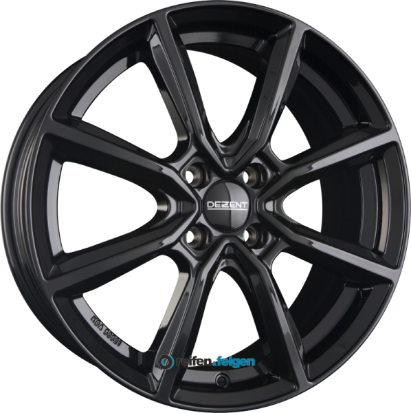 DEZENT TN 7x17 ET47.5 4x108 NB63.4 BLACK - Black