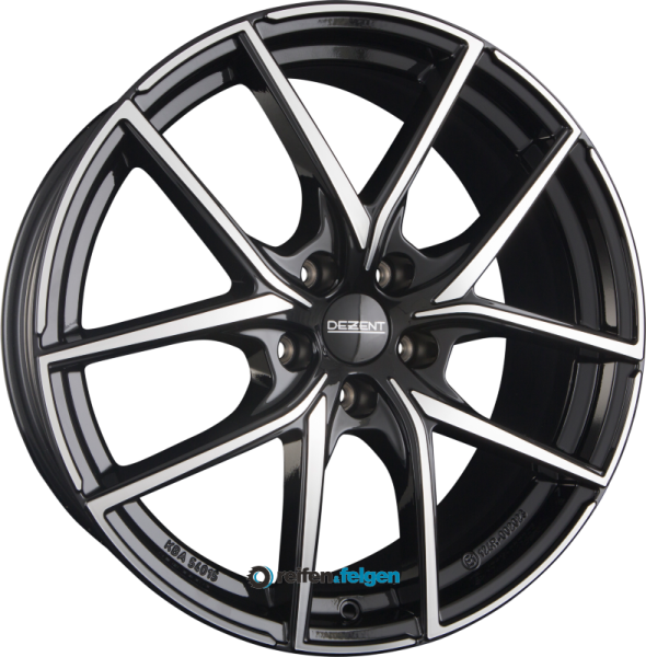 DEZENT TO 7.5x17 ET46 5x112 NB57.1 DARK - Black Polished
