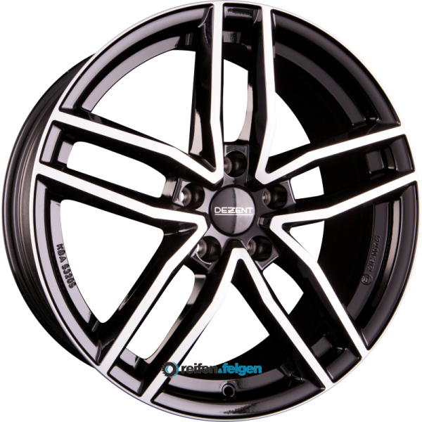 DEZENT TR 7.5x18 ET46 5x112 NB57.1 DARK - Black Polished