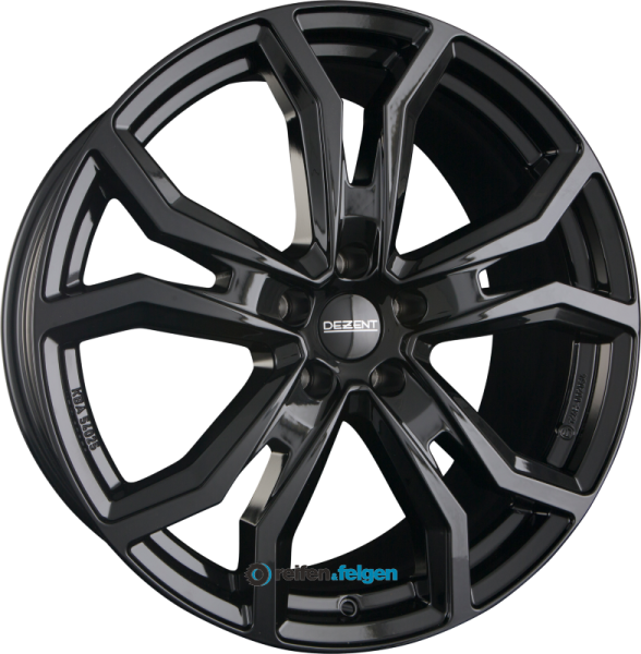 DEZENT TV 7x19 ET45 5x114.3 NB67.1 BLACK - Schwarz