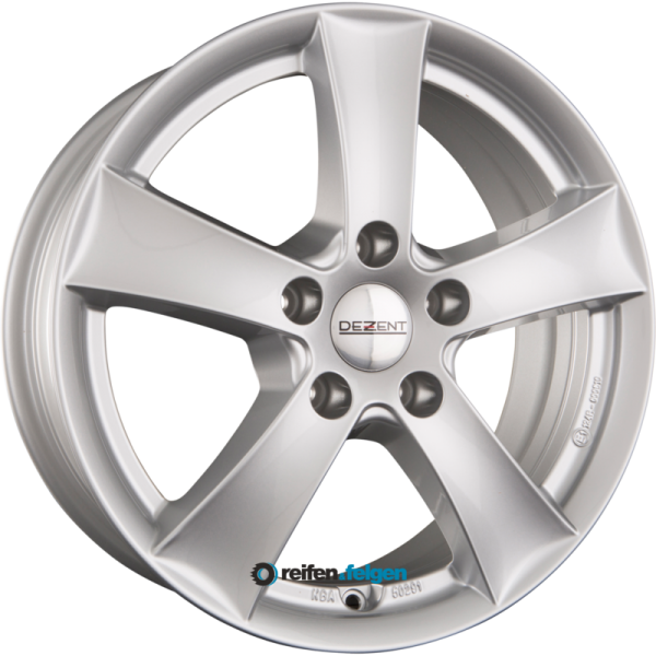 DEZENT TX 6.5x16 ET38 5x114.3 NB67.1 Silver