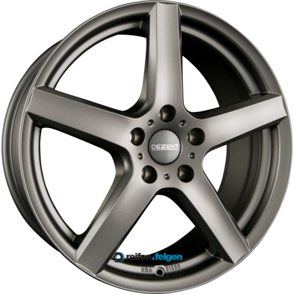 DEZENT TY 7.5x17 ET35 5x120 NB72.6 GRAPHITE - Graphite Matt werk91-4 7,5x17 ET35 5x120 Alufelge Graphit