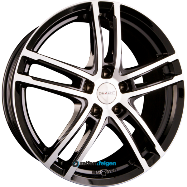 DEZENT TZ 6.5x16 ET33 5x112 NB57.1 DARK - Black Polished