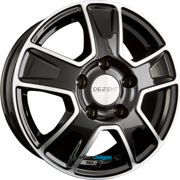 DEZENT VAN 6.5x16 ET50 5x114.3 NB66.1 DARK - Black Polished