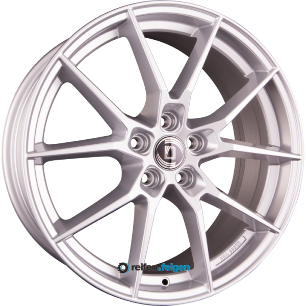 DIEWE WHEELS ALLA 9.5x22 ET37 5x112 NB66.6 ARGENTO - Silber