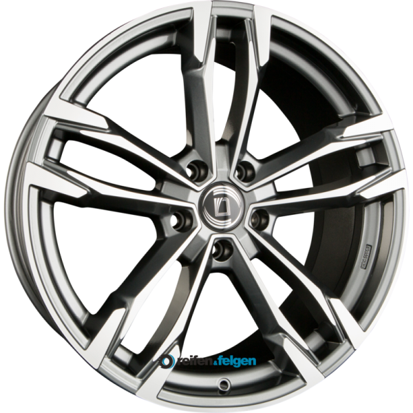 DIEWE WHEELS AVIO 8.5x19 ET34 5x120 NB72.6 PLATIN S MACHINED - Anthrazit Frontpoliert