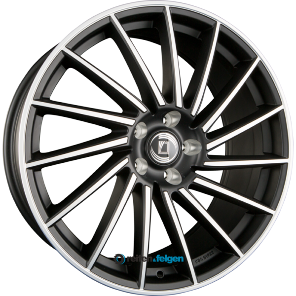 DIEWE WHEELS BRIOSA 8.5x19 ET48 5x115 NB70.1 Black Diamond Matt