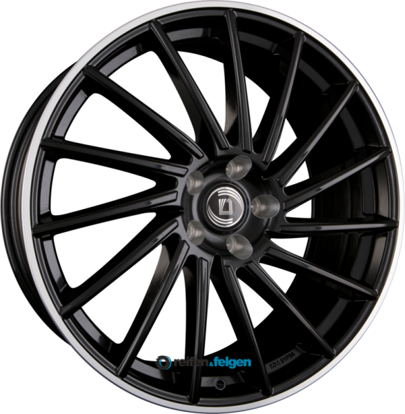 DIEWE WHEELS BRIOSA 8.5x19 ET50 5x114.3 NB60.1 NeroS Machined