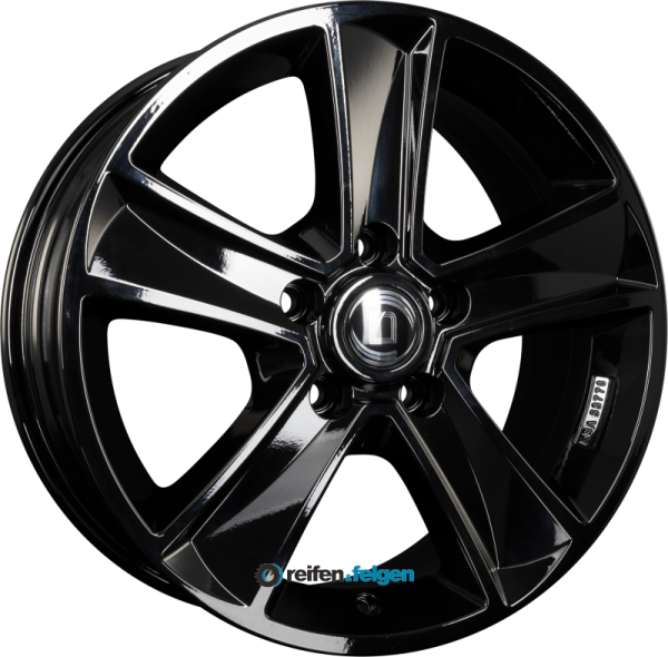DIEWE WHEELS MAMMUT 5 7x16 ET45 5x120 NB65.1 NERO S - Schwarz Glanz werk91-4 7x16 ET45 5x120 Alufelge