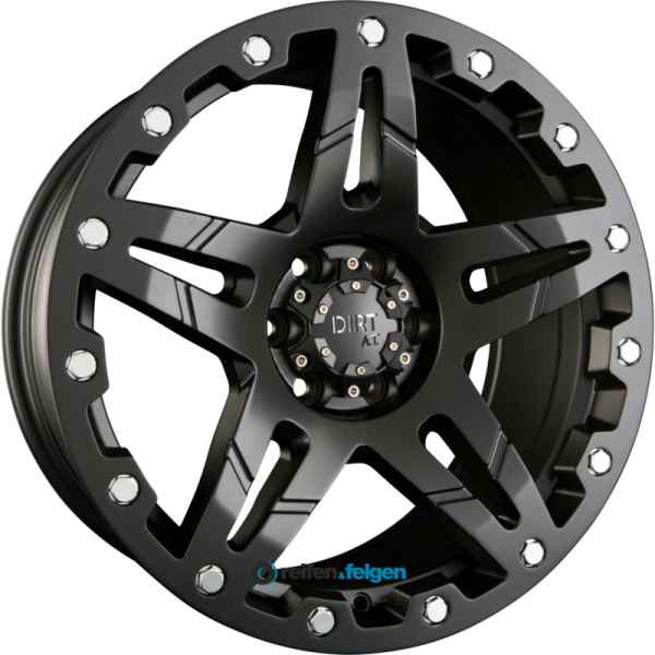DIRT A.T. D66 9x18 ET25 6x114.3 NB66.1 Flat Black
