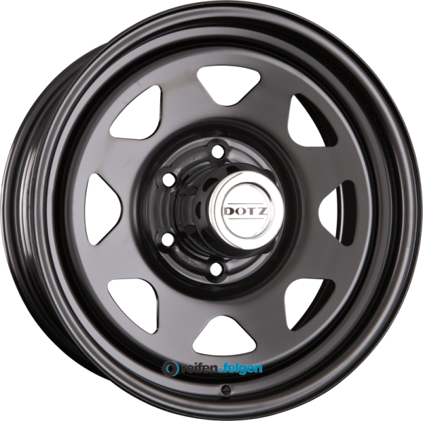 DOTZ DAKAR 8x18 ET24 6x139.7 NB93.1 DARK Matt Black - Offroad Stahlfelge